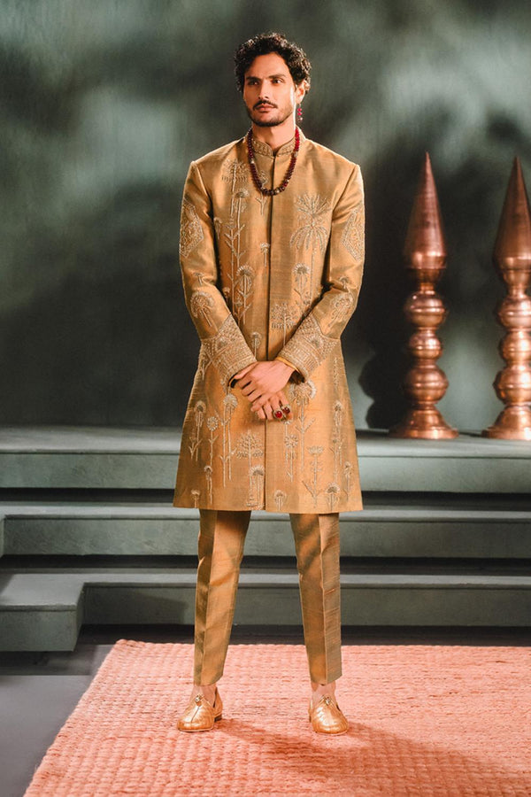 The Kesar Varak Sherwani Set