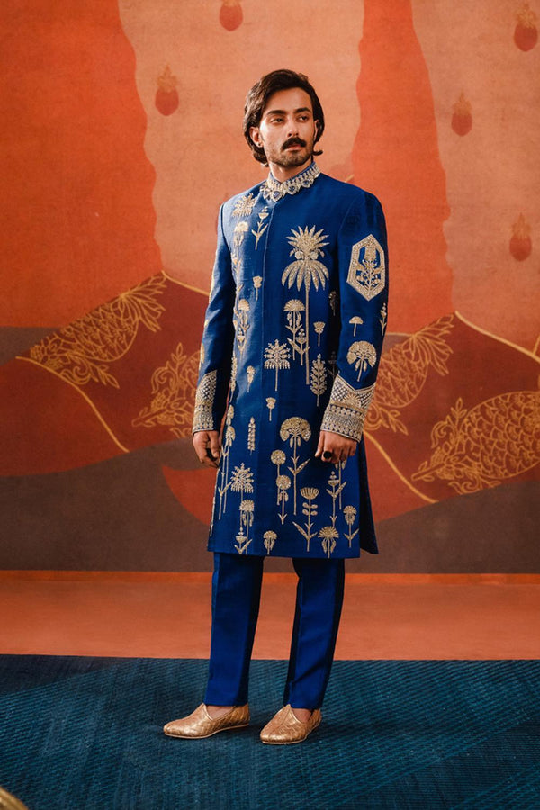 The Neel Bahar Sherwani Set