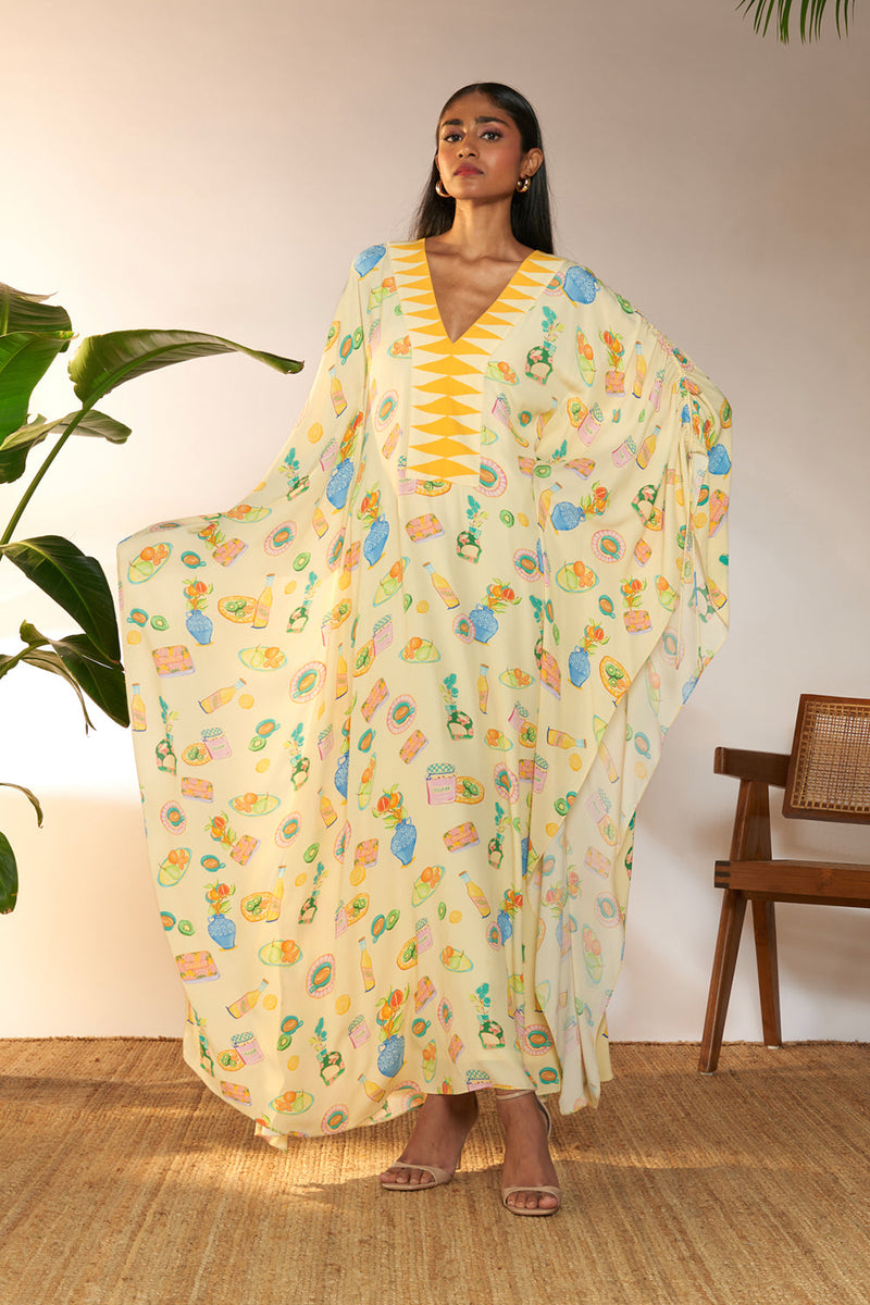 Ivory Everyday Things Ruched Kaftan