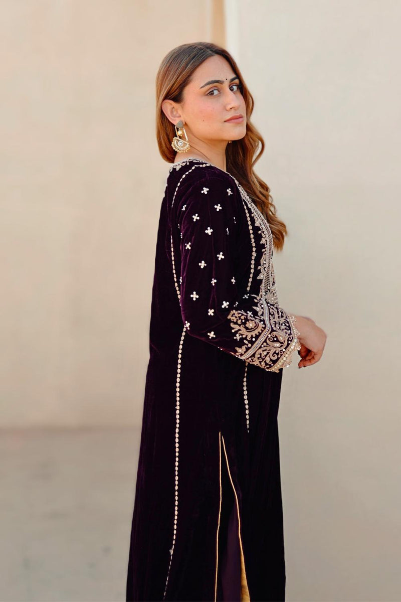 Marya - Long A-Line Kurta With Salwar