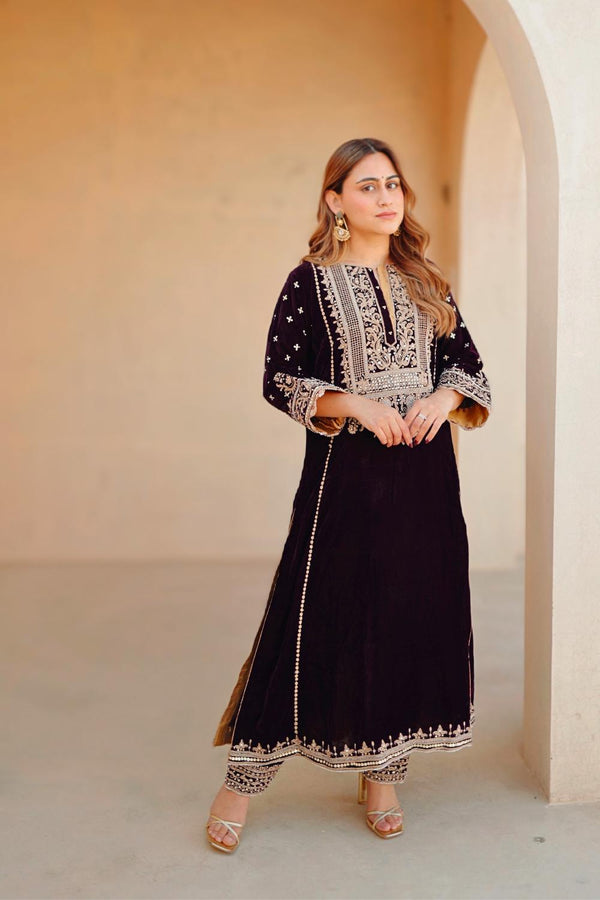 Marya - Long A-Line Kurta With Salwar