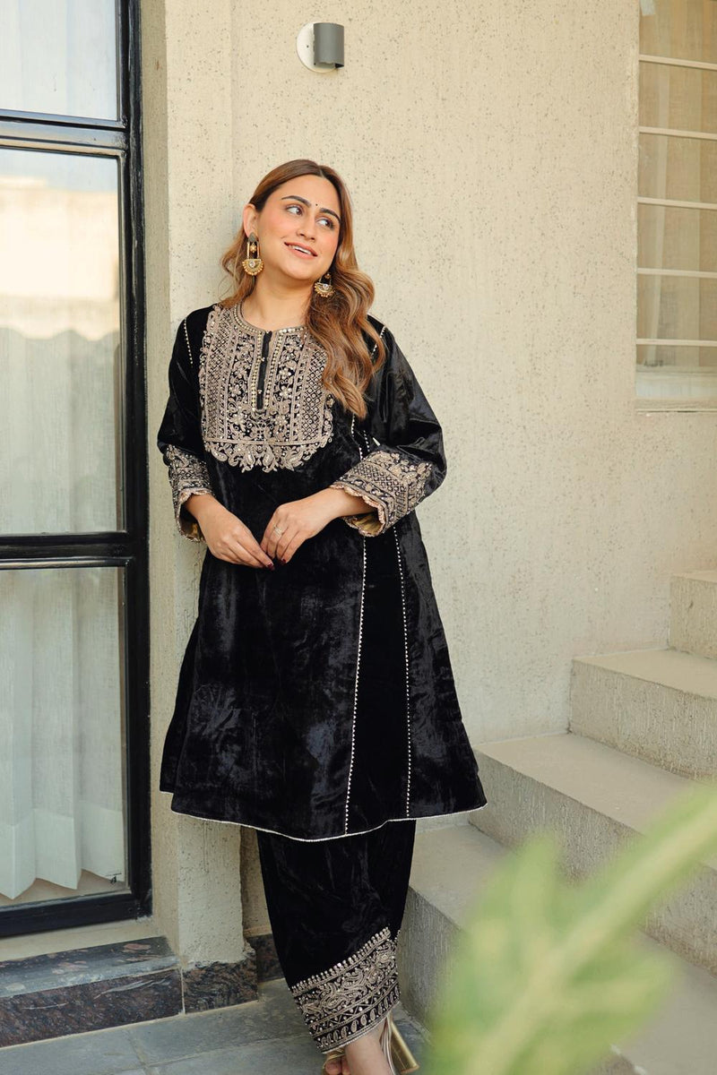 Nisreen - Short Kalidaar Chauga With Salwar