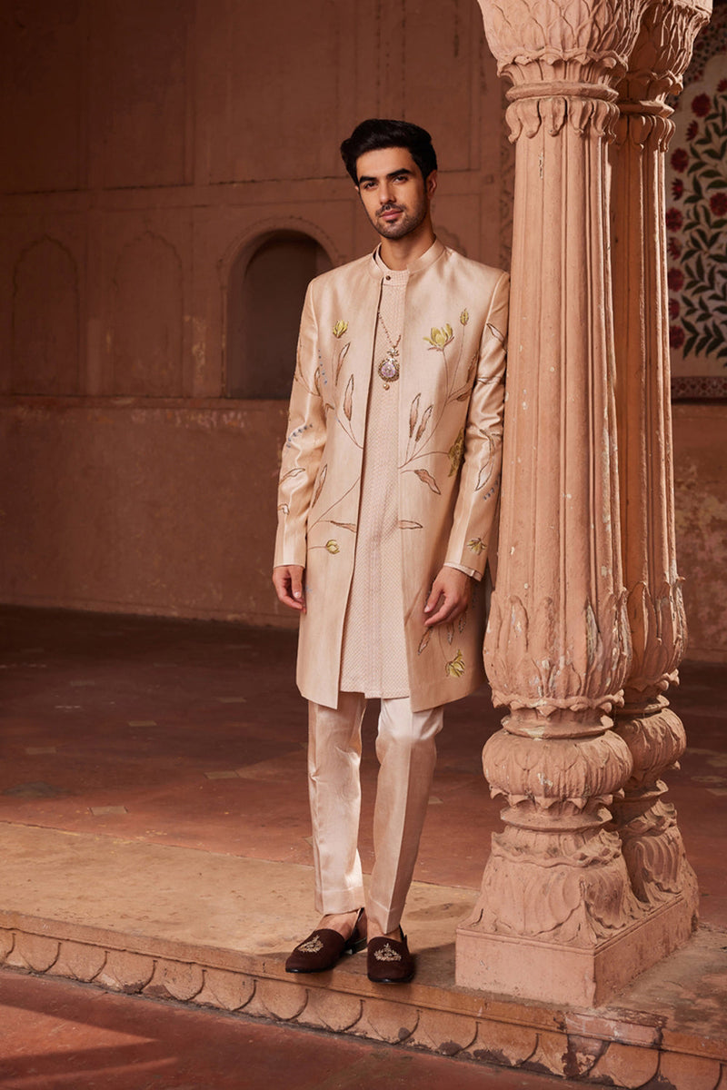 Bageecha Open Sherwani Set