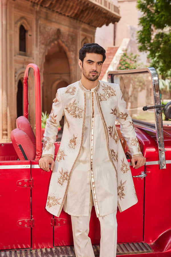 Shaheen Open Sherwani Set