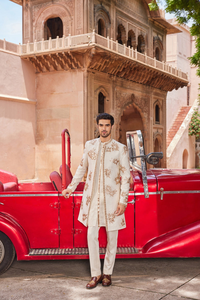 Shaheen Open Sherwani Set