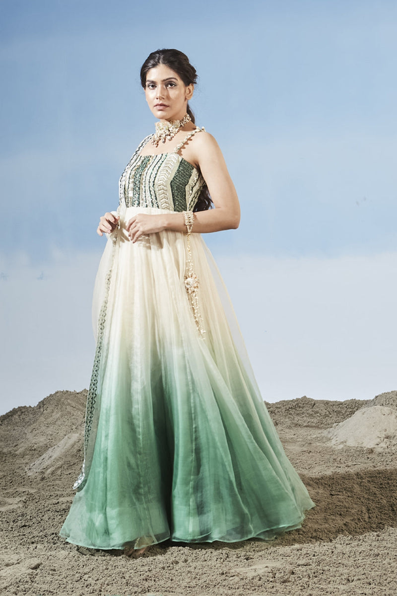 Ombré Breeze Anarkali