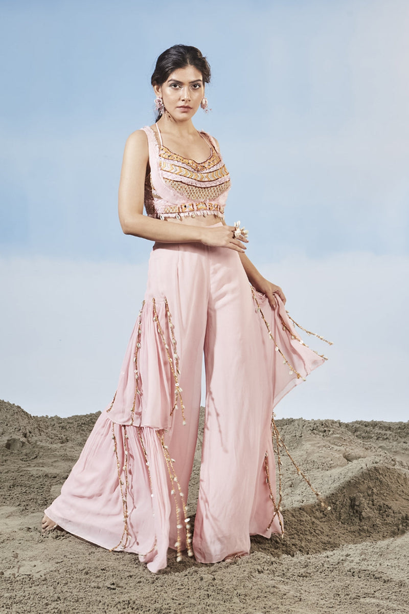 Muted Beauty Sharara Set