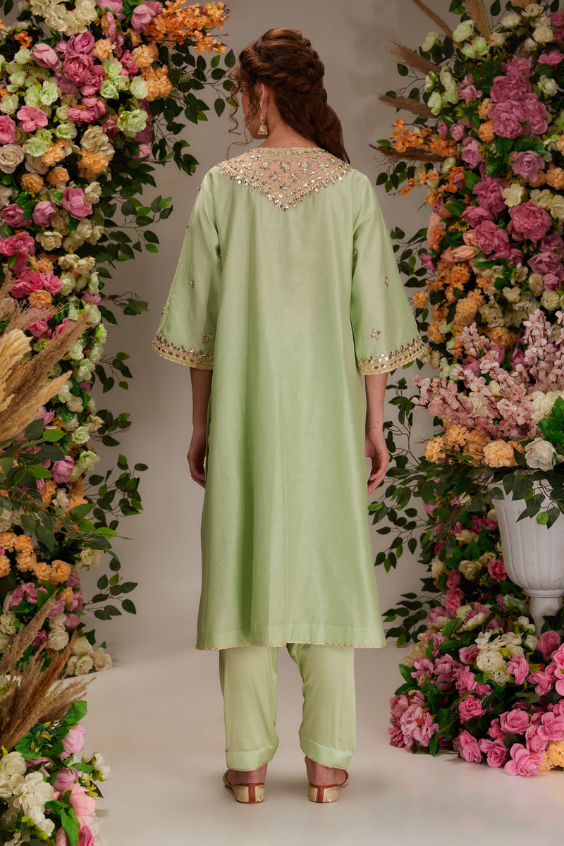 Pista Green Kurta Set