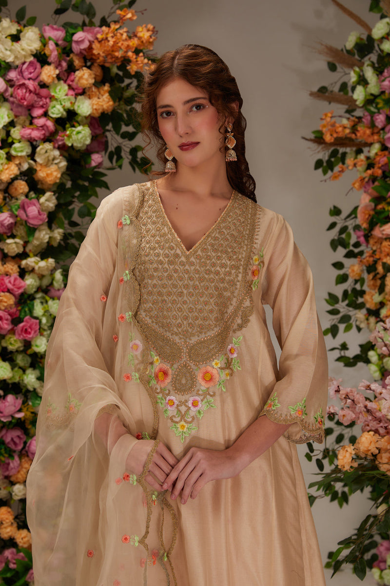 Beige Kurta Set