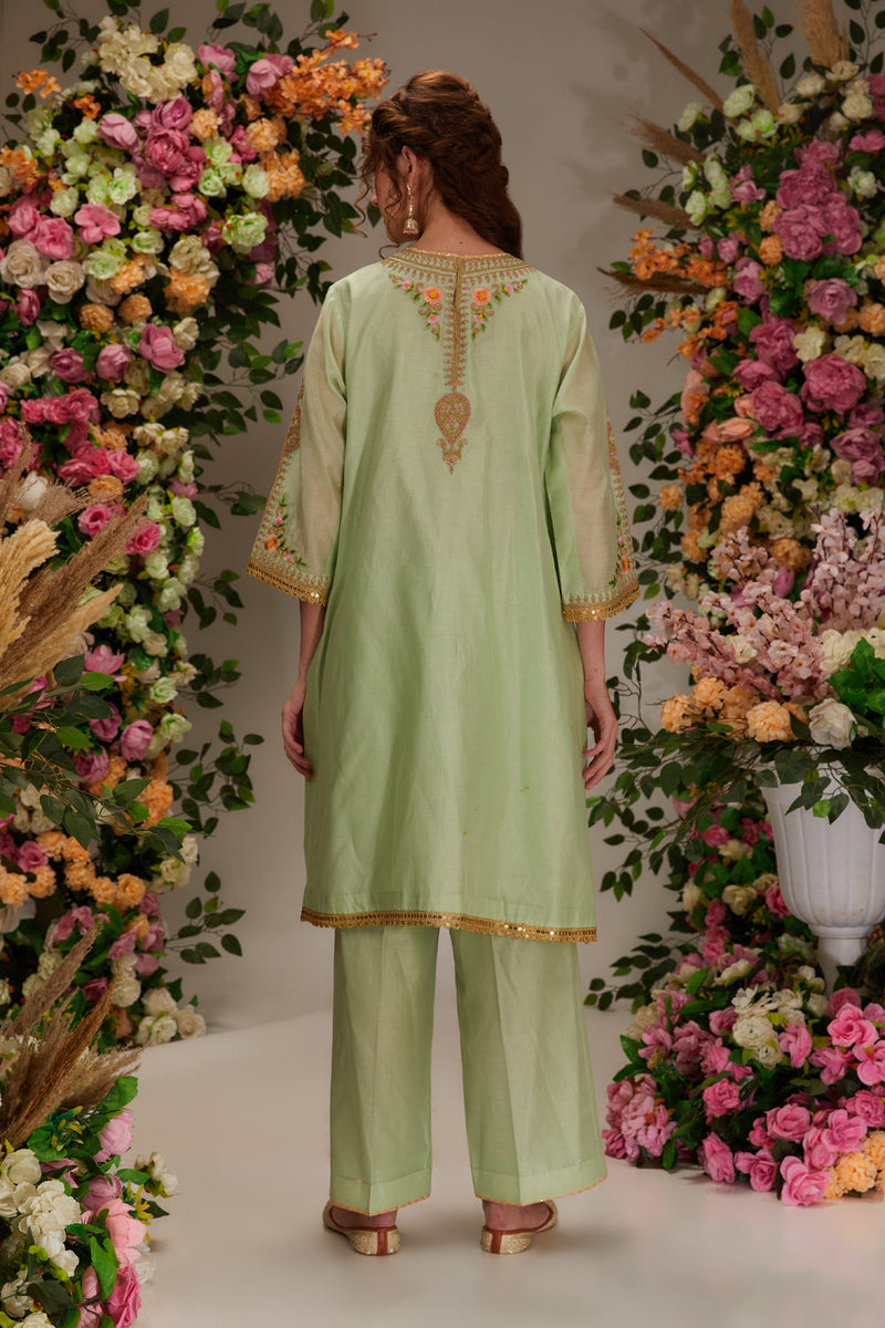 Green Kurta Set