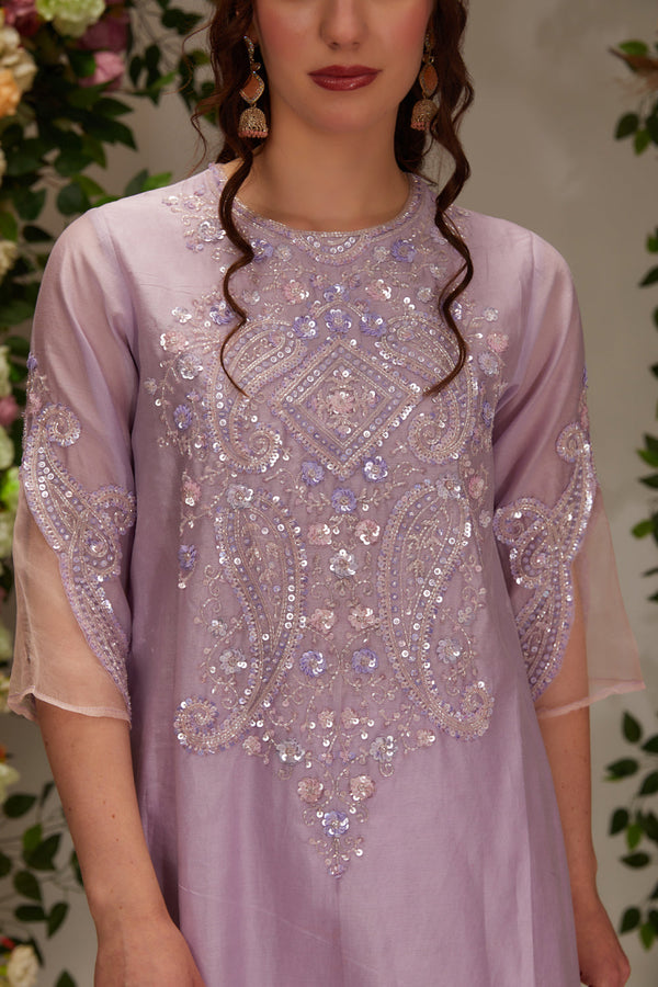 Mauve Kurta Set