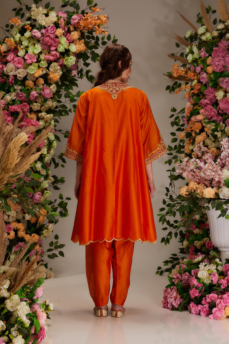 Orange Kurta Set