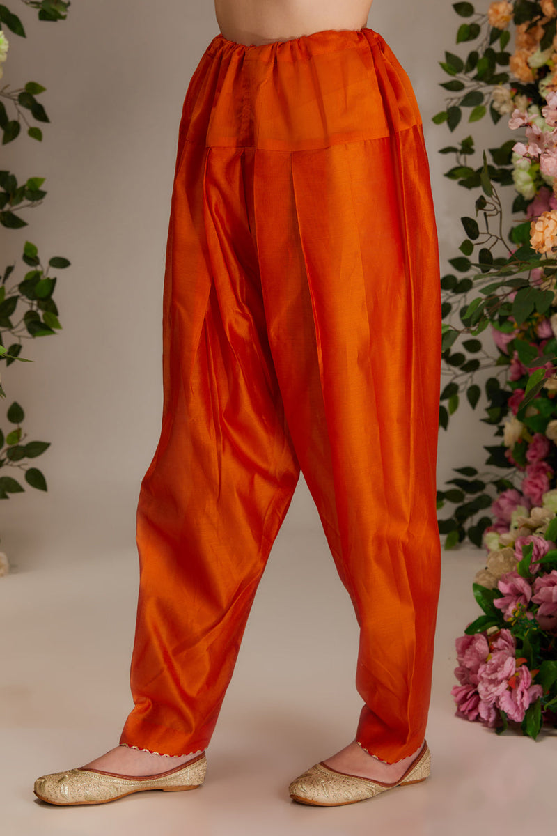 Orange Kurta Set