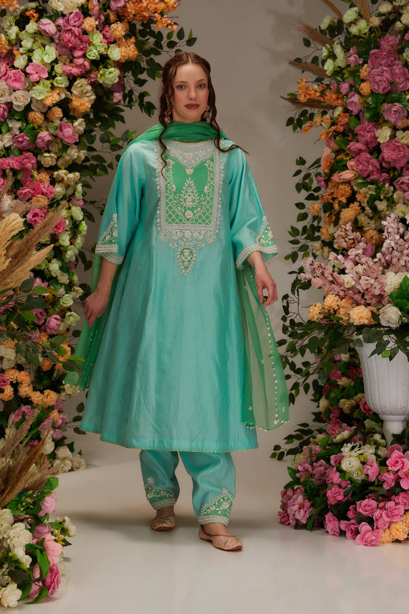 Aqua  Kurta Set