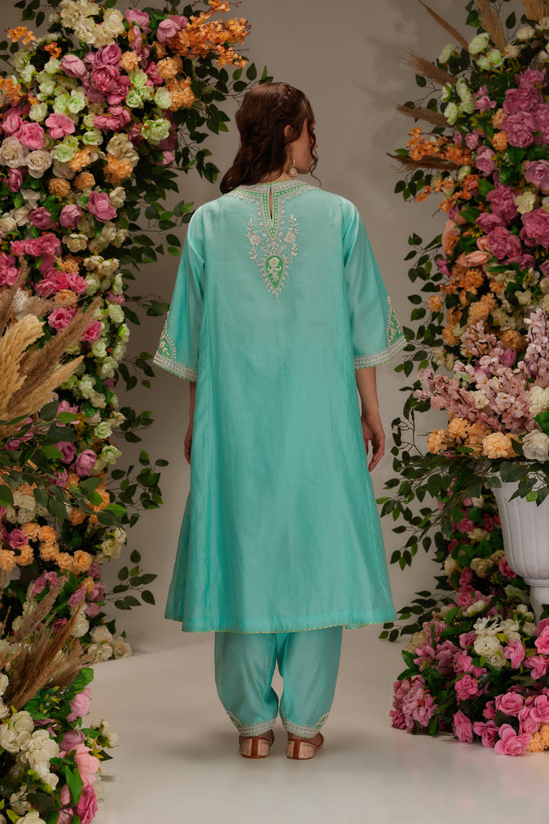 Aqua  Kurta Set