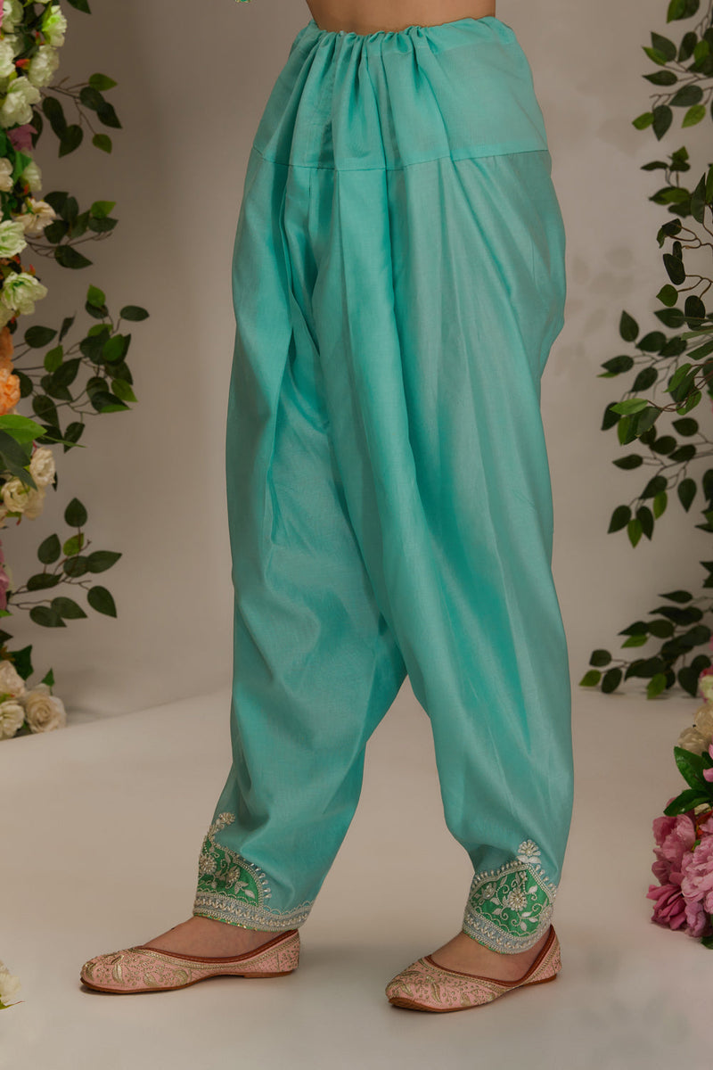 Aqua  Kurta Set