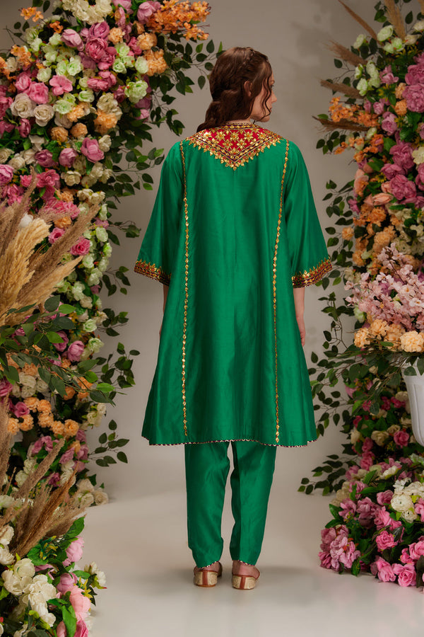 Green Kurta Set