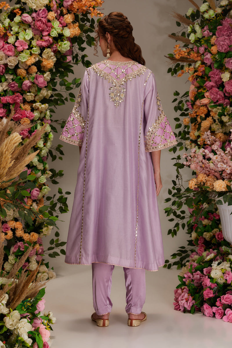 Mauve Kurta Set