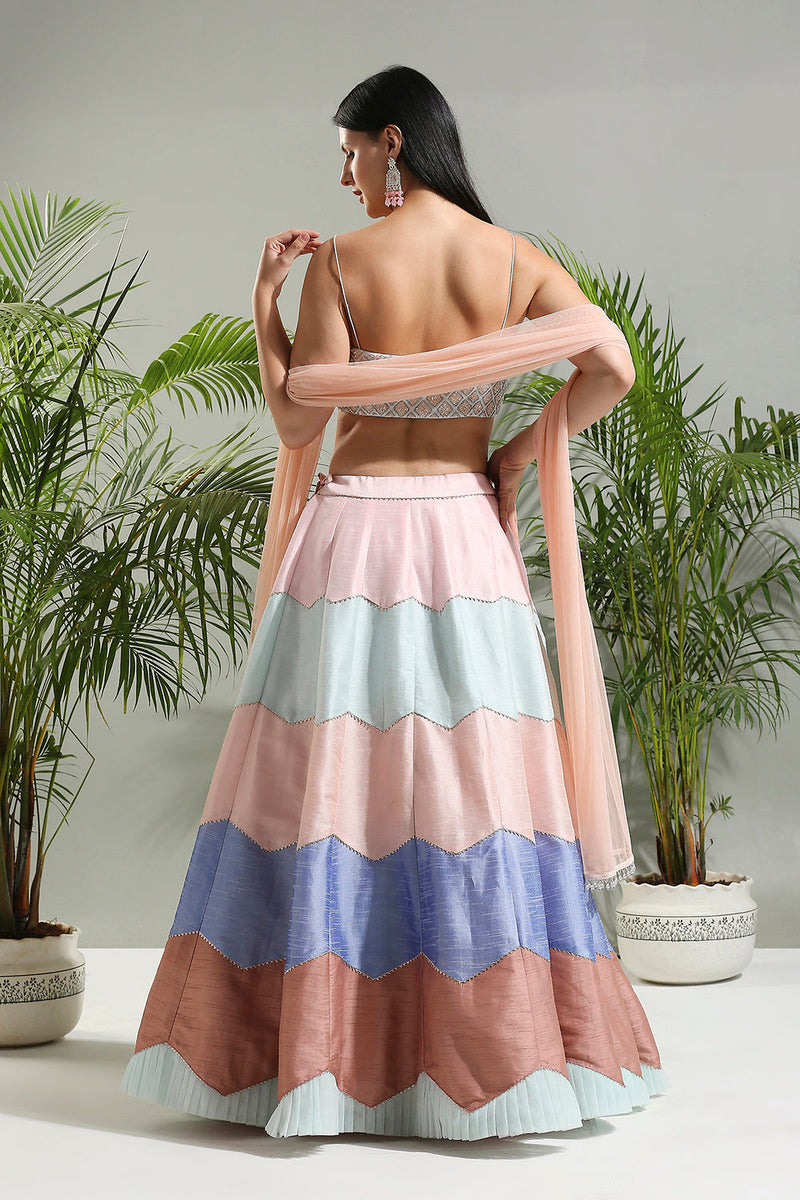 Multicolor Lehenga Set