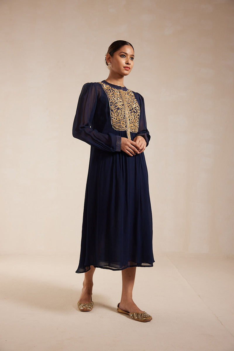 Blue Georgette Dress(2)