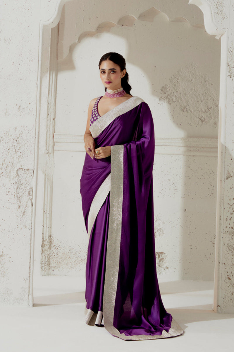 Silk Satin Saree