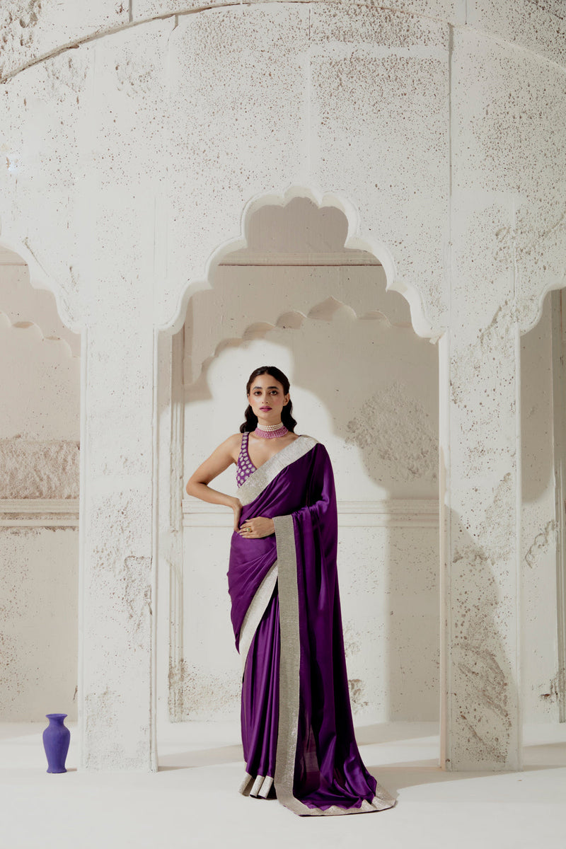 Silk Satin Saree