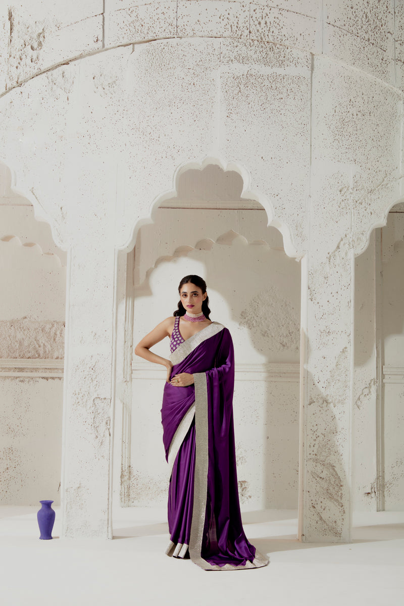 Silk Satin Saree