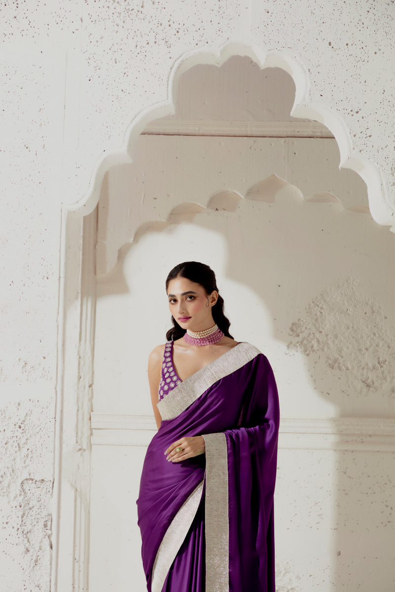 Silk Satin Saree