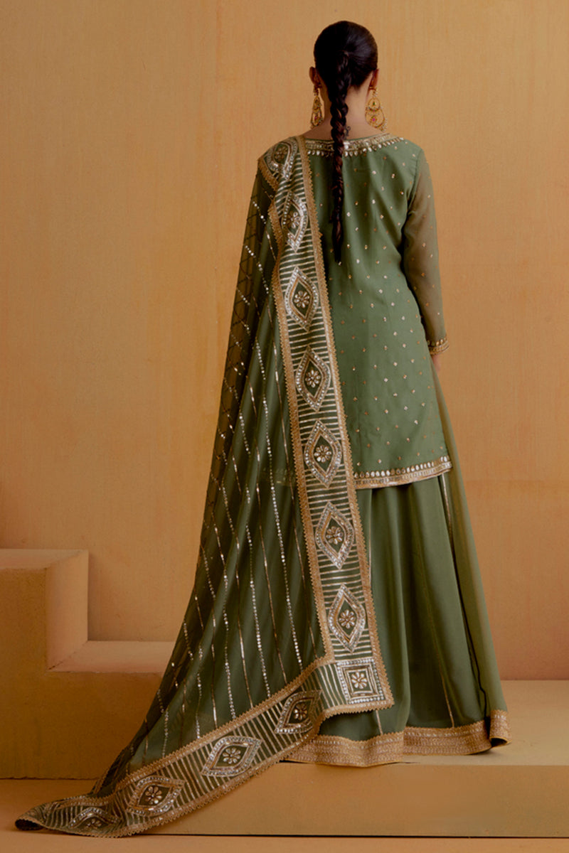 Olive Green Lehenga