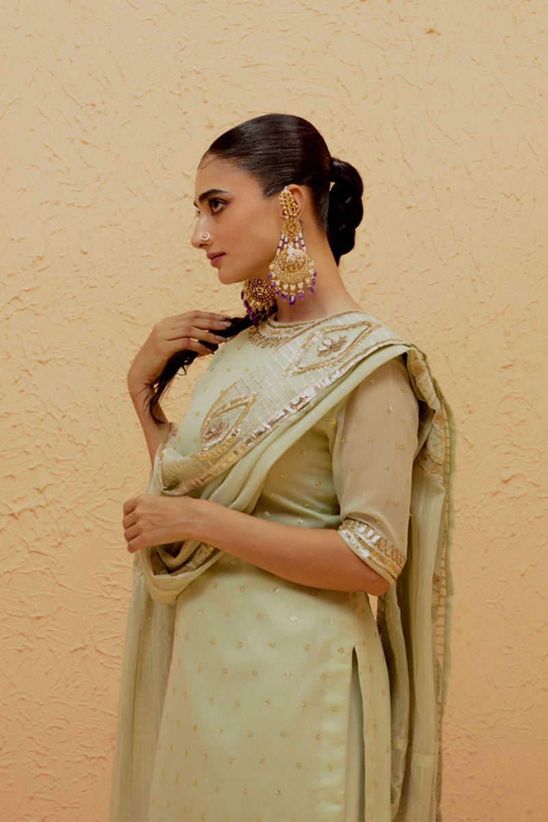 Mint Green Sharara