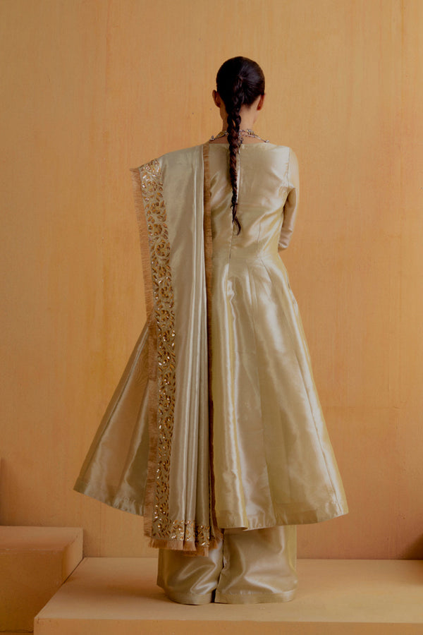 Champange/ Silver Anarkali, Suit