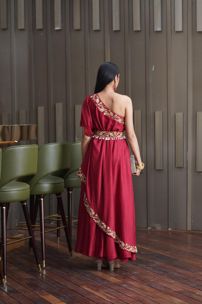 Amber One Shoulder Gown