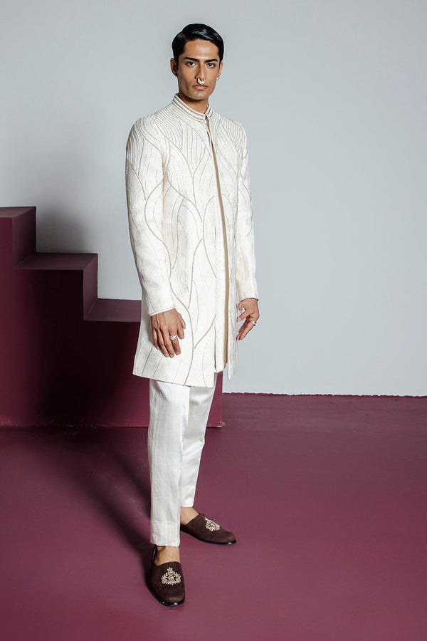 Khwaab Open Sherwani Set