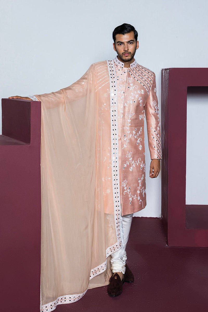 Rose Garden Sherwani Set