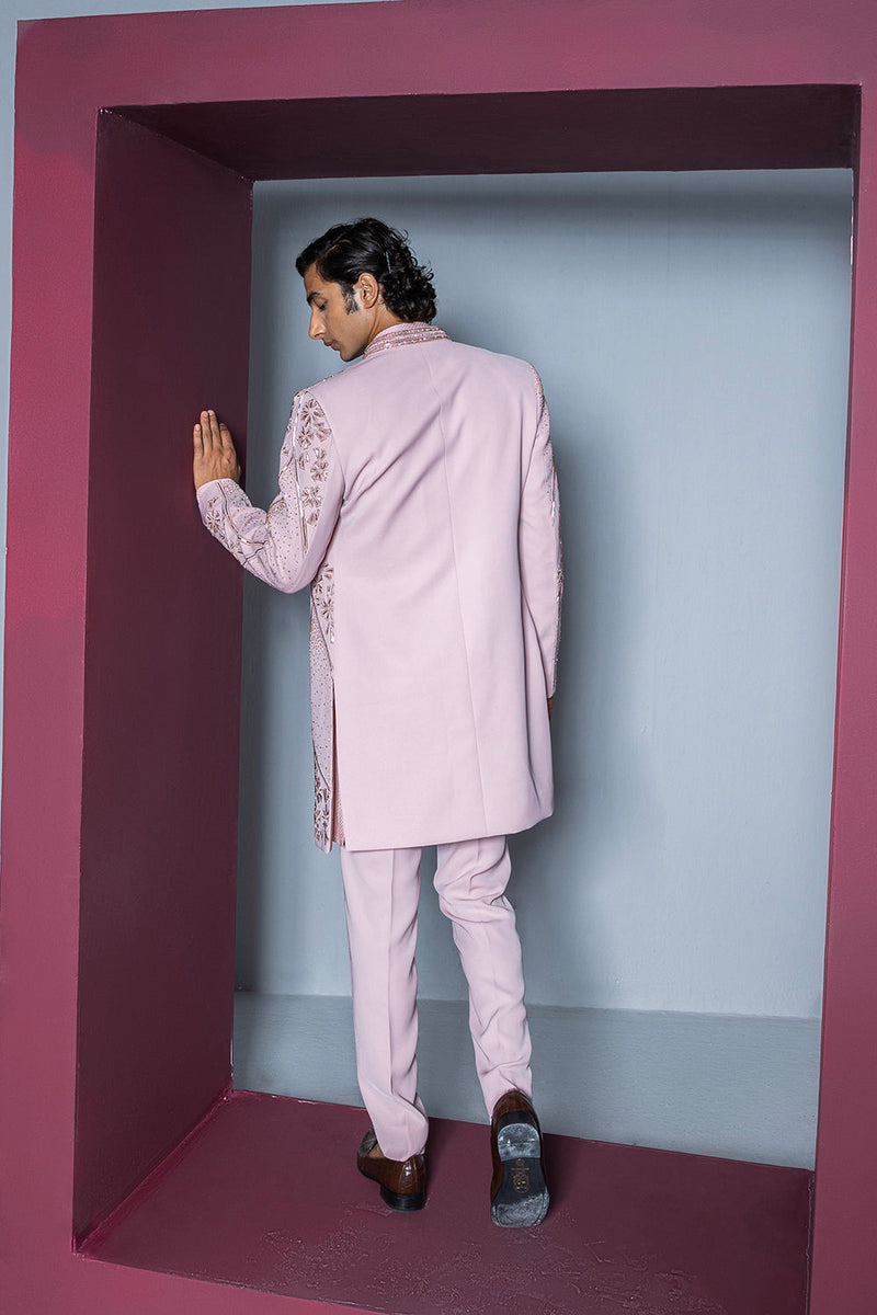 Mehroom Sherwani Set