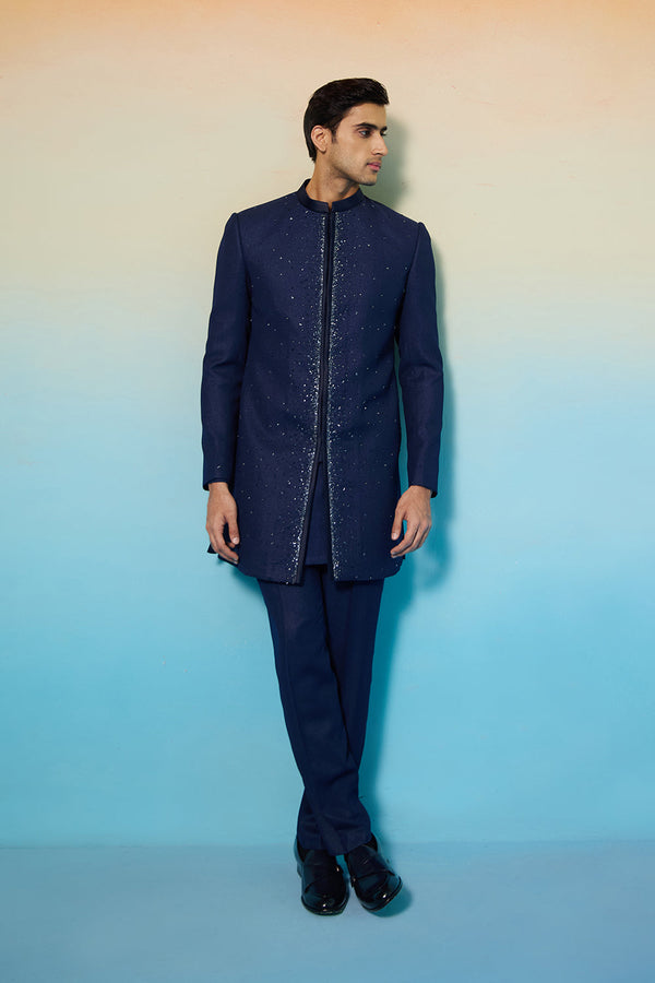 Blue Comet Sherwani Set