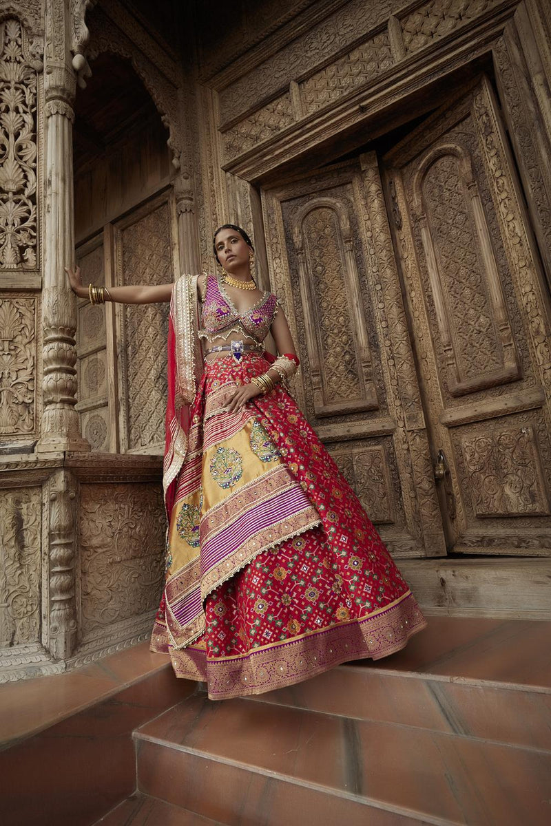 Patola Print Lehenga Set