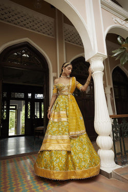 Big Floral 3Print Lehenga Set