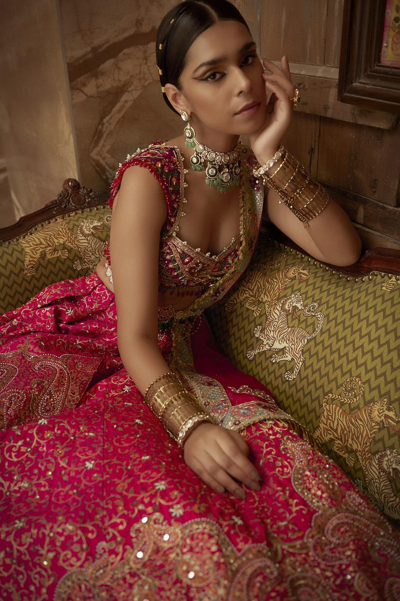 Jamawar Lehenga Set