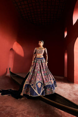 Jamawar Lehenga Set