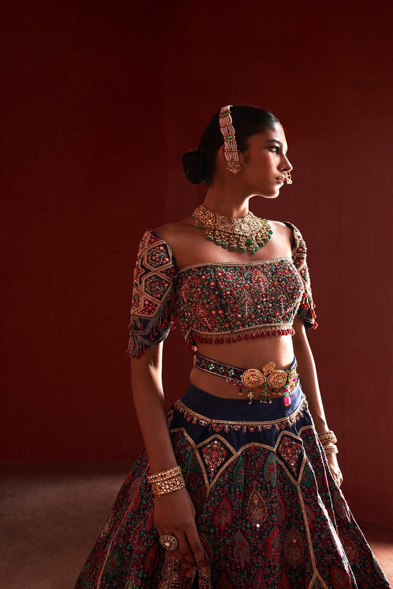 Jamawar Lehenga Set