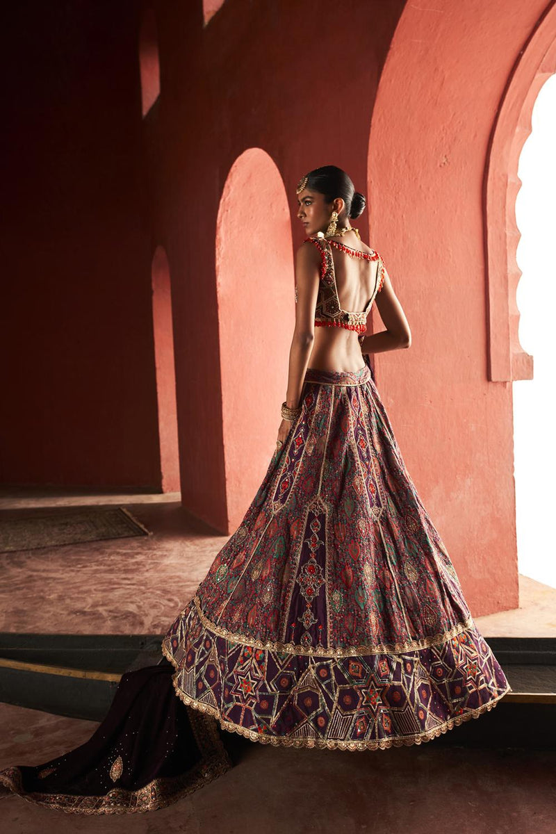 Jamawar Lehenga Set