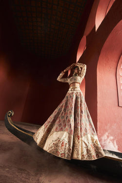 Jamawar Lehenga Set