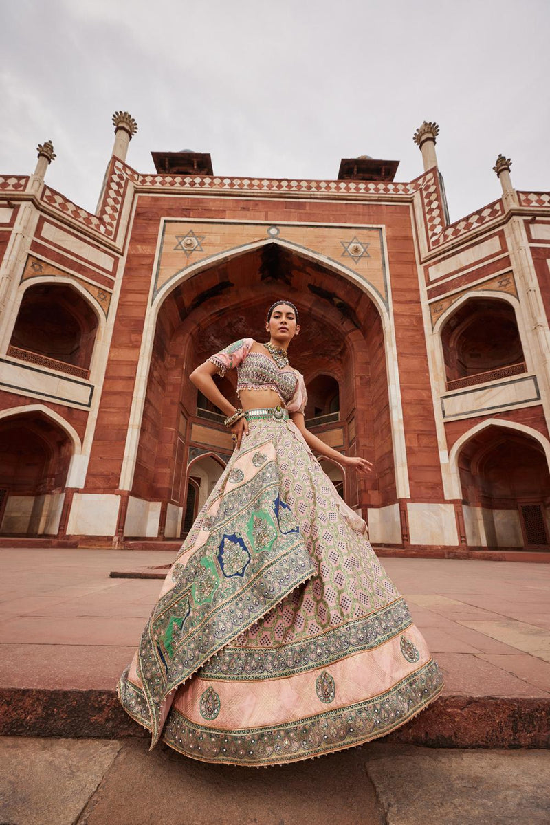 Bandhani Banarasi Lehenga