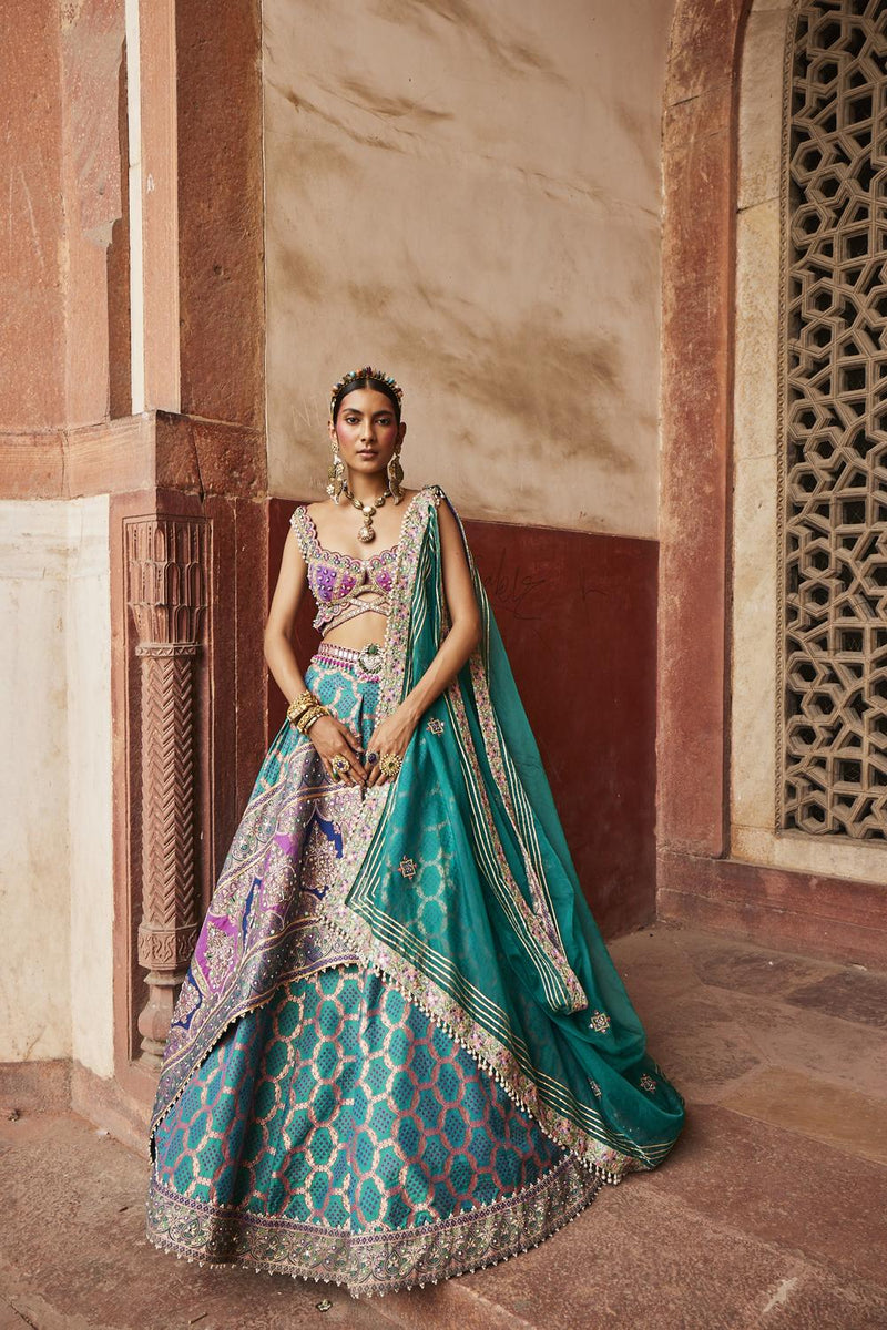 Bandhani Banarasi Lehenga