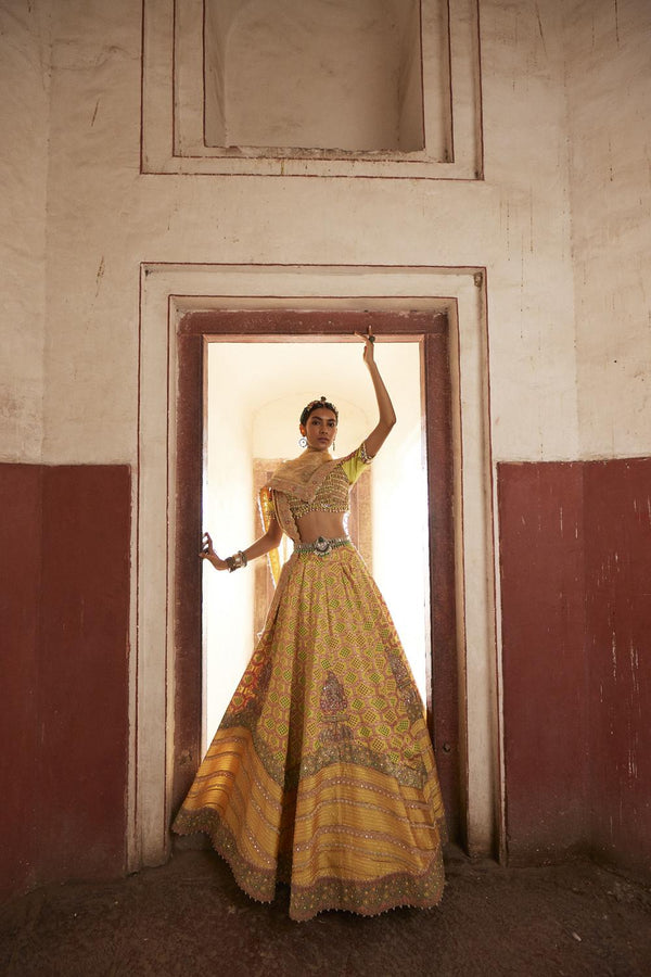 Bandhani Banarasi Lehenga