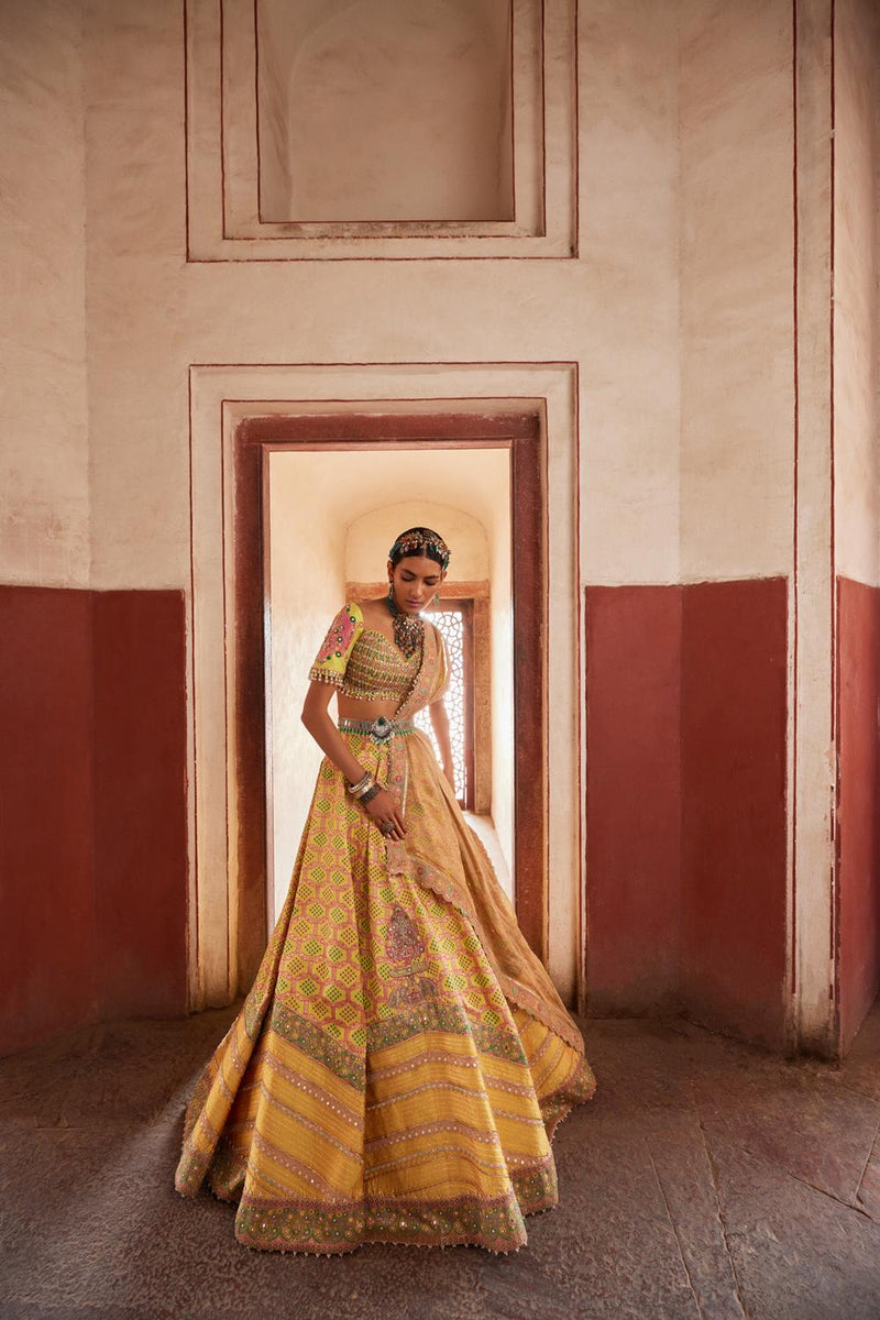 Bandhani Banarasi Lehenga