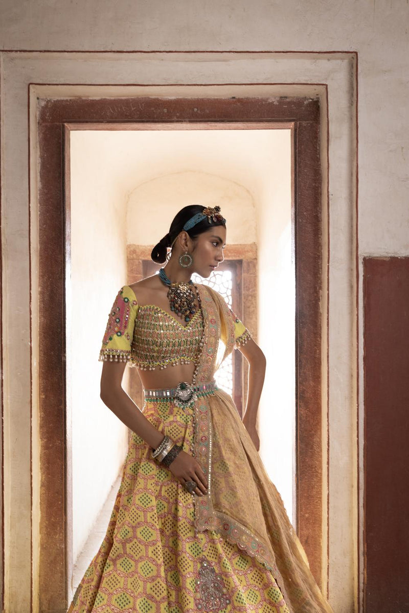 Bandhani Banarasi Lehenga