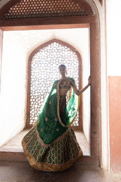 Bandhani Banarasi Lehenga