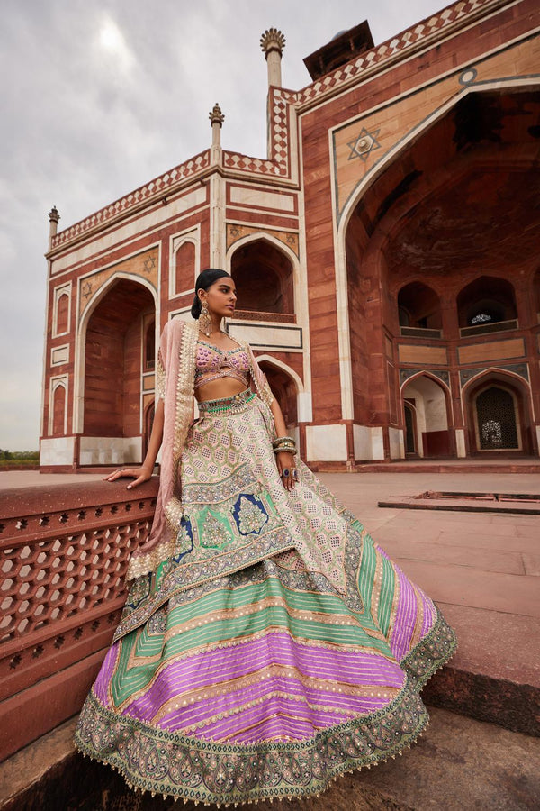 Bandhani Banarasi Lehenga